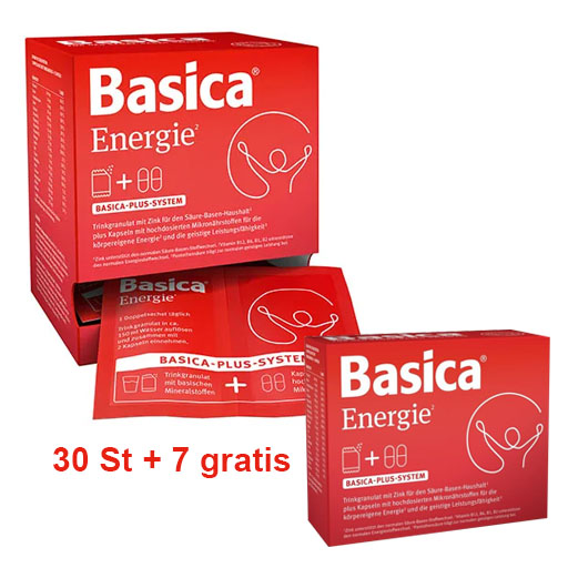 BASICA Energie Trinkgranulat+Kapseln f.30 Tage Kpg 30 St  